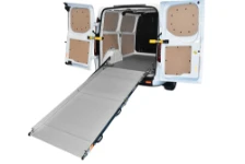 Rampe de chargement complètement ouverte