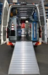 Rampe de chargement montée sur Crafter pour Scania
