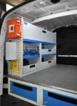 Rayonnage avec conteneurs pour Kangoo
