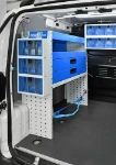 Rayonnage avec porte-valises, tiroirs, tablette et tiroirs transparents pour le Fiorino