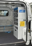 Rayonnage avec tiroirs extractibles transparents, porte et tablette dans le Fiorino