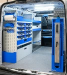 Rayonnage Transporter avec tiroir, mallettes, tablettes, poche et porte-rouleau