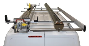 05_systèmes de transport sur toit de Fiat Scudo avec porte-échelles et porte-tube Syncro