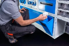 Aménagement Syncro avec poubelle amovible