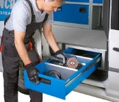 Blocs tiroirs sous plancher sur Caddy VW