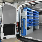 Côté gauche rayonnage sur Transit