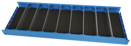 Étagère avec séparateurs pour fourgon