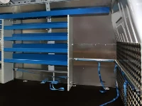 Fourgon aménagé pour assistance dans usine de tannage