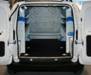 Fourgon aménagé pour systèmes d’alarme chez Syncro