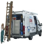 Porte-échelle avec 1 chariot