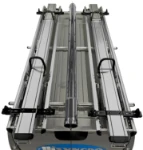 Porte-échelles à glissière double pour fourgon