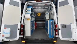 Un aménagement pour machines agricoles réalisé par Syncro sur Sprinter