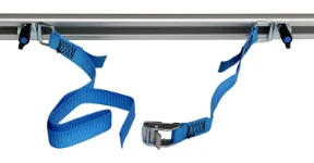 Sangle et barre en aluminium pour arrimer le chargement des fourgons