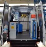 Sprinter aménagé pour engins de terrassement