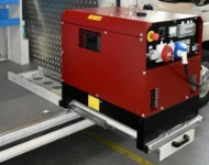 Support coulissant ouvert avec groupe électrogène lourd