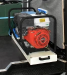 Support coulissant porte-groupe électrogène avec groupe monté