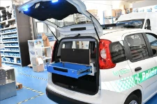 Tiroir avec kit écritoire Syncro sur Panda pour police municipale