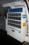 Tiroirs transparents sur fourgon aménagé par Syncro System