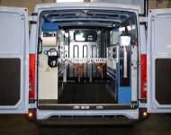 Rivestimento interno in legno e lamiera e portatutto per Jumpy