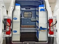 Rivestimento interno in legno e lamiera e portatutto per Jumpy
