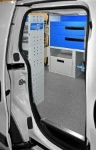 Vue latérale de l'aménagement Fiat Fiorino