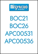 Étiquettes pour conteneurs Syncro System BOC21-BOC26-APC00536-APC00531 Étiquettes pour conteneurs Syncro System BOC21-BOC26-APC00536-APC00531