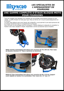 Gamme complète d'étaux bloque-moto pour fourgons Gamme complète d'étaux bloque-moto pour fourgons
