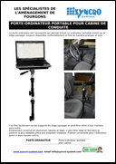 Porte-ordinateur portable pour cabine de conduite Porte-ordinateur portable pour cabine de conduite