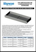 Étagères étanches en acier inoxydable Étagères étanches en acier inoxydable