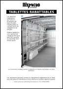 Tablettes rabattables Tablettes rabattables