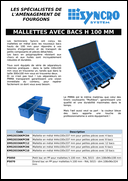 Mallettes avec bacs H 100 mm Mallettes avec bacs H 100 mm
